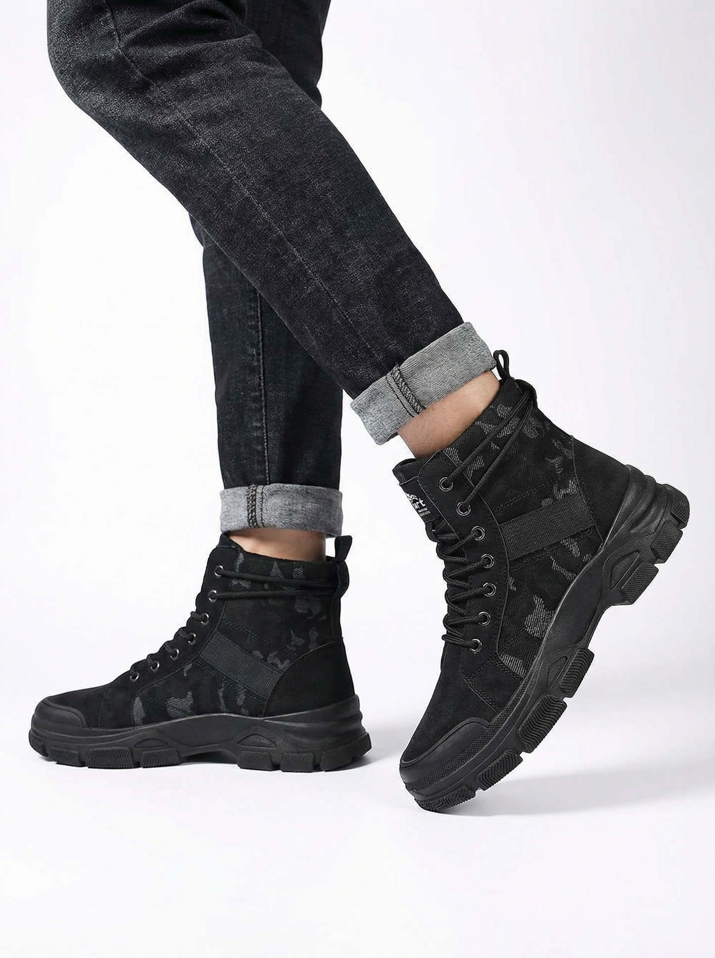 Men’s High Top Tactical Canvas Work Boots