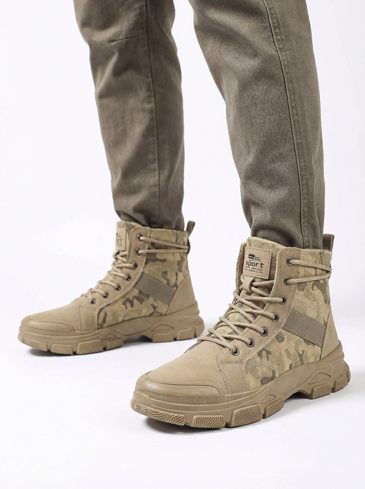 Men’s High Top Tactical Canvas Work Boots