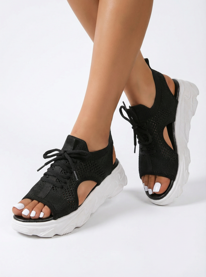 Women’s Sporty Lace Up Platform Sandals