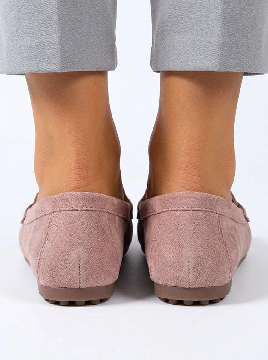 Women's Suede Knit Slip-On Flats