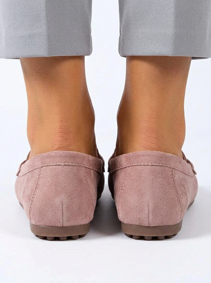 Women's Suede Knit Slip-On Flats